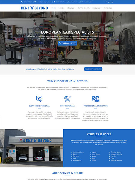 Maxeemize Online Marketing - Benz N Beyond Website Design