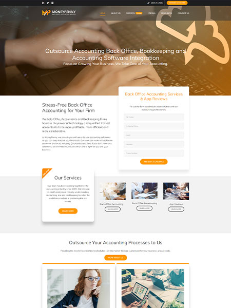 Maxeemize Online Marketing - MoneyPenny LLC Website Design